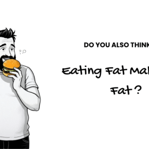An illustration of a 30 year old man eating burger.